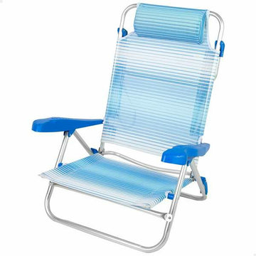 Folding Chair Aktive 72 x 63 x 21 cm Celeste