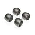 Napkin ring Versa Silver polypropylene 4,7 x 3,2 x 4,7 cm 4 Pieces