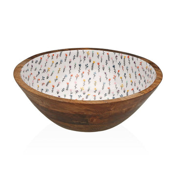 Salad Bowl Versa Blume Mango wood 30 x 10 x 30 cm