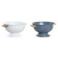 Drainer DKD Home Decor Blue White Bamboo Stainless steel 30 x 24,5 x 14 cm (2 Units)