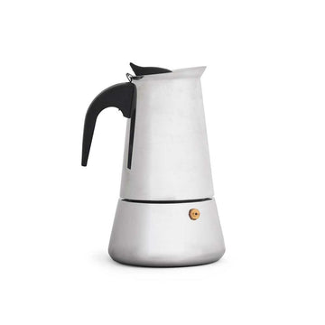 Italian Coffee Pot Kinvara HF2-900S HF2-900S Black Silver Steel Plastic 9 Cups