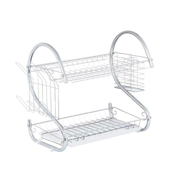 Draining Rack for Kitchen Sink Kinvara W3816-1050 W3816-1050 White 45,5 x 24,5 x 37,5 cm 40 x 11,5 x 26,5 cm