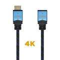 HDMI Cable Aisens A120-0453 Black Black/Blue 2 m Extension Lead