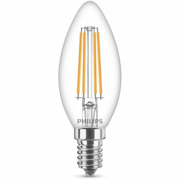 Candle LED Light Bulb Philips Equivalent  E14 60 W White E (2700 K)