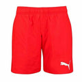 Herren Badehose Puma Swim Medium Length Rot