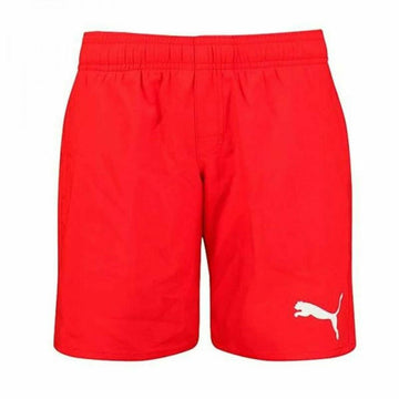 Herren Badehose Puma Swim Medium Length Rot