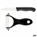 Vegetables Cutter and Peeler Kinvara KT3521(B/C)HB KT3521(B/C)HB White Black Ceramic polypropylene ABS 14 x 23 x 2 cm (24 Units)