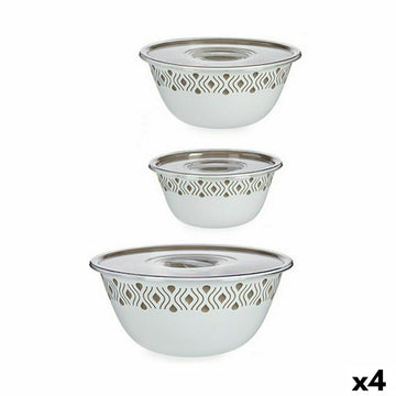 Food Preservation Container Stefanplast 55200 Tosca Beige Plastic 29,5 x 13 x 29,5 cm With lid 4 Units