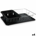 Draining Rack for Kitchen Sink Kinvara W6459A-160 W6459A-160 Black 43,5 x 11 x 33,5 cm (4 Units)