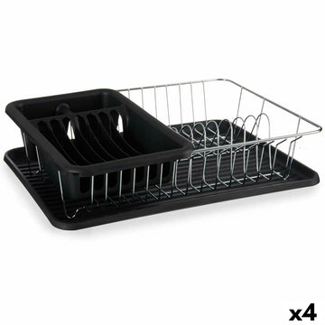Draining Rack for Kitchen Sink Kinvara W6459A-160 W6459A-160 Black 43,5 x 11 x 33,5 cm (4 Units)