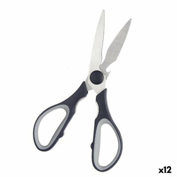 Kitchen Scissors Kinvara KT156088 KT156088 Black Silver Stainless steel 8,5 x 21 x 1,5 cm (12 Units)