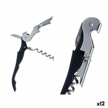 Corkscrew Kinvara KT11-5806 KT11-5806 Stainless steel Plastic 5 x 1,3 x 2,2 cm 12 x 1,3 x 2,5 cm (12 Units)
