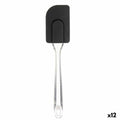 Cooking Spatula Kinvara KT11-5521B KT11-5521B Black Transparent Silicone Plastic 5 x 23,5 x 2 cm 5 x 24 x 2 cm (12 Units)