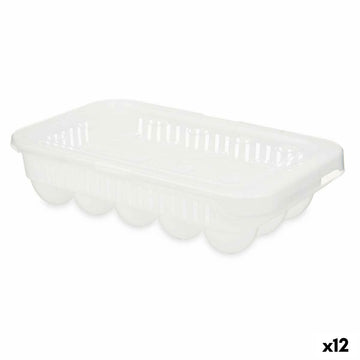 Egg cup Kinvara 02 1067 02 1067 White Transparent Plastic 17,5 x 7 x 28,5 cm (12 Units)