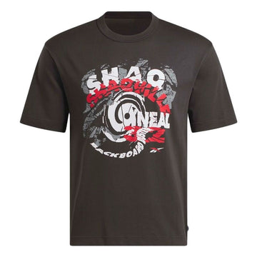 Herren Kurzarm-T-Shirt Reebok Gs Hs Shaq Spiral Te Schwarz