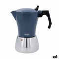 Italian Coffee Pot Quid Baltic White Metal 12 Cups (6 Units)